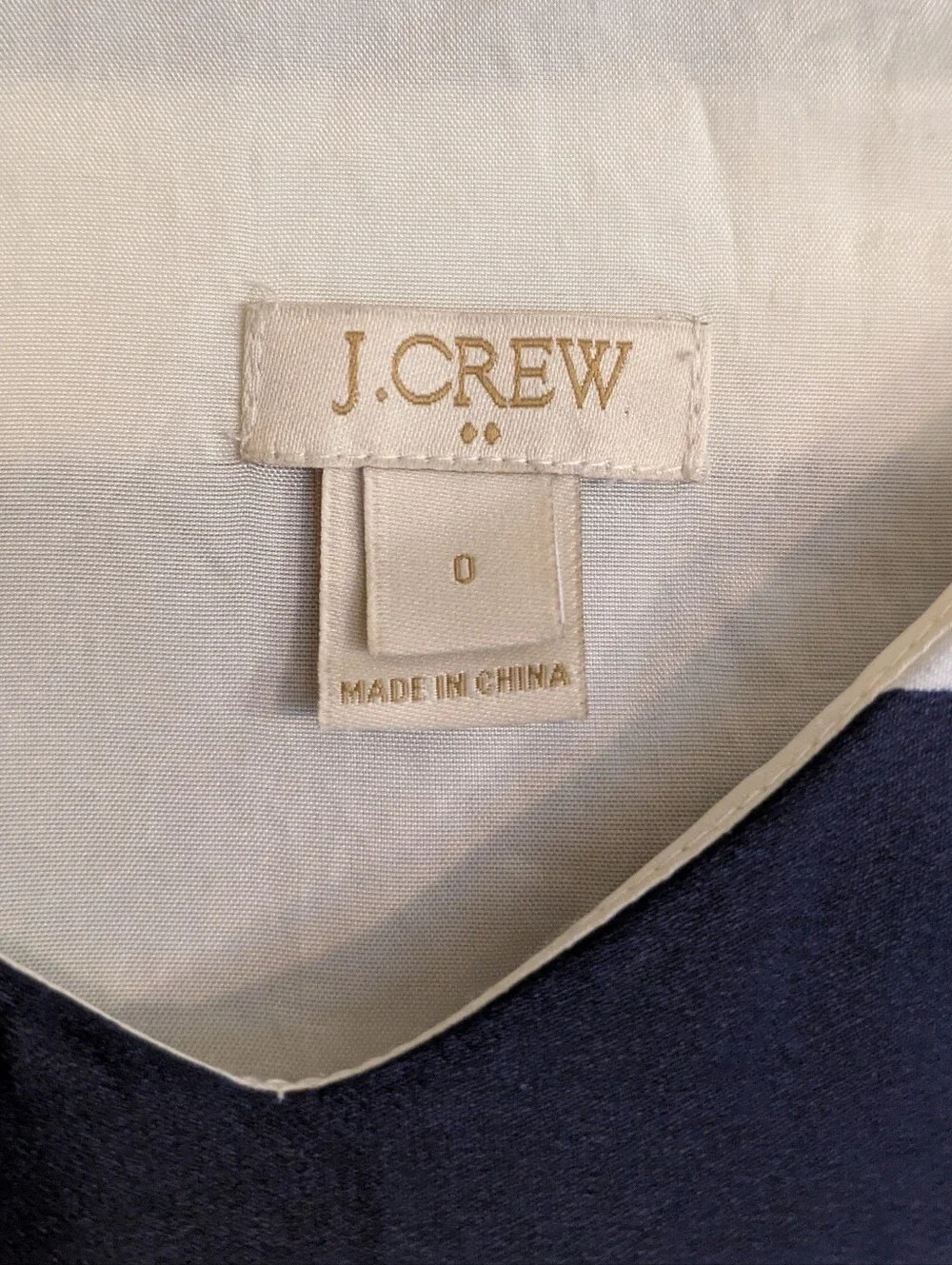 J. Crew Nautical Sailorcore Slip Racerback Dress Navy Blue & White Stripes Woven